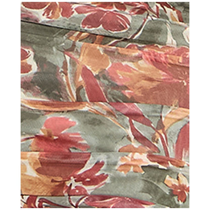 Katia Rae Juniors' Printed Cold-Shoulder Bodycon Dress