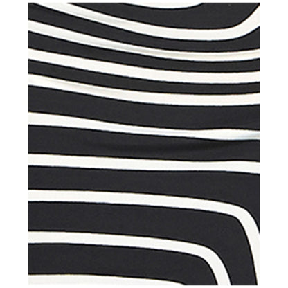 Katia Rae Juniors' Printed Cowl-Neck Sleeveless Dress - Black, Ivory