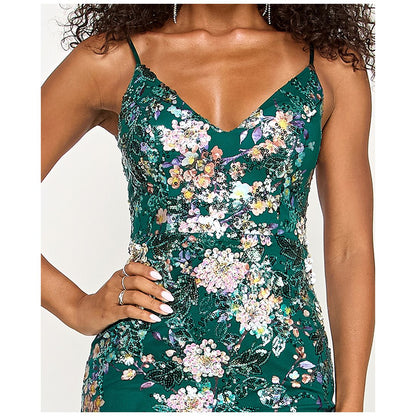 Katia Rae Juniors' Sleeveless Bodycon Dress - GREEN / MU