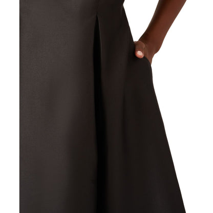 Adrianna Papell Boat-Neck A-Line Dress