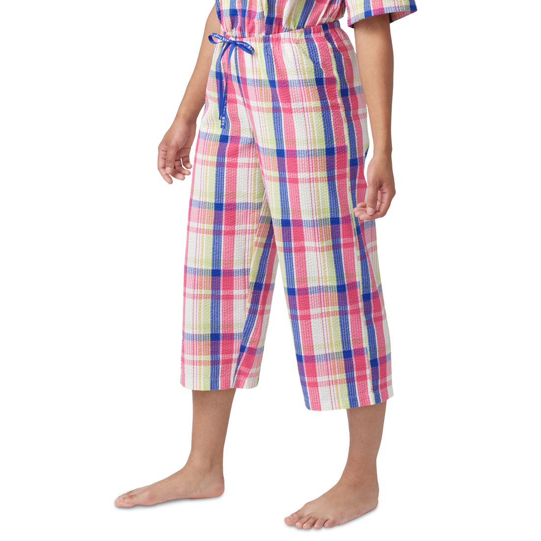 Hue Women's Seersucker Capri Pajama Pants