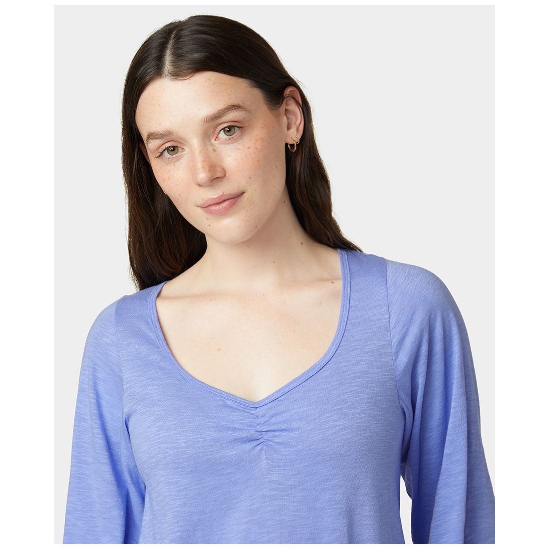 Hue Women's Shirred Bell Sleeve Pajama T-Shirt