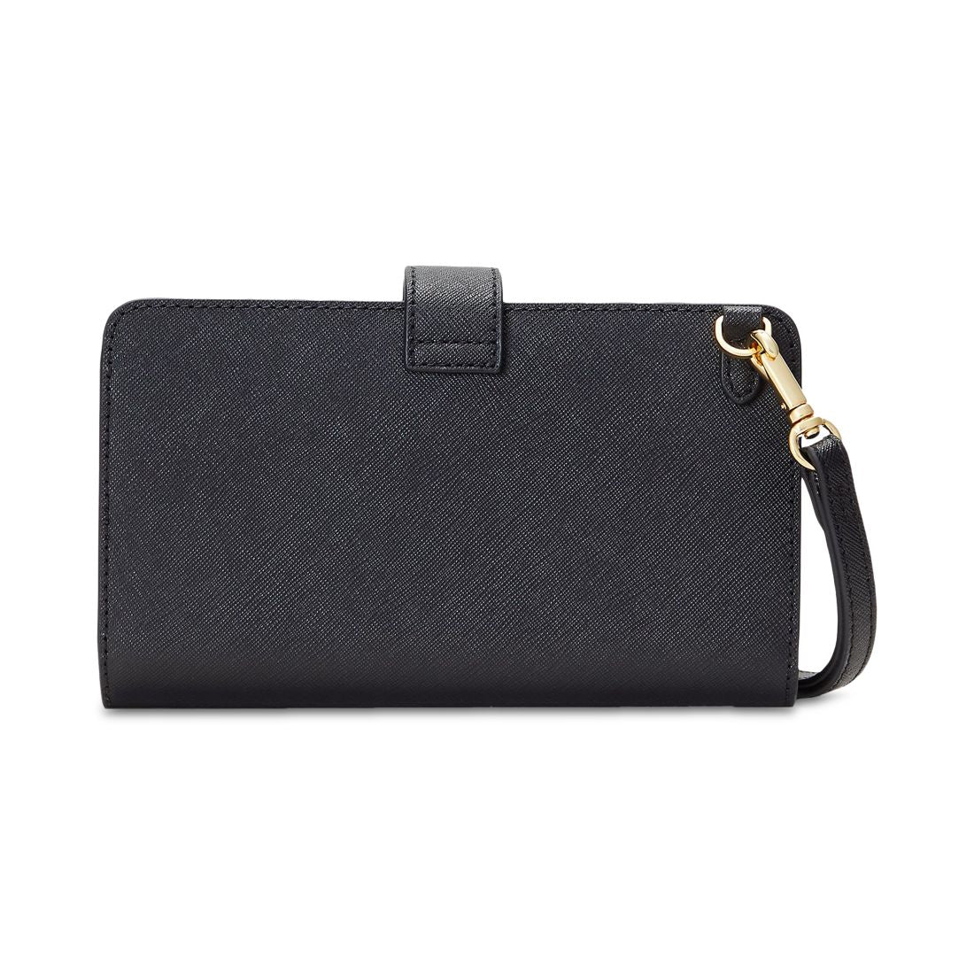 Lauren Ralph Lauren Crosshatch Leather Tech Wristlet