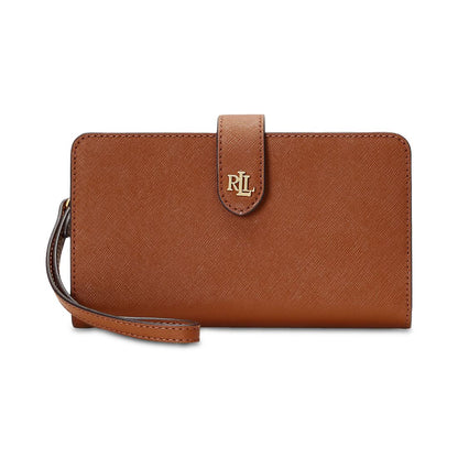 Lauren Ralph Lauren Crosshatch Leather Tech Wristlet