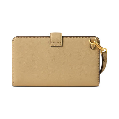 Lauren Ralph Lauren Crosshatch Leather Tech Wristlet