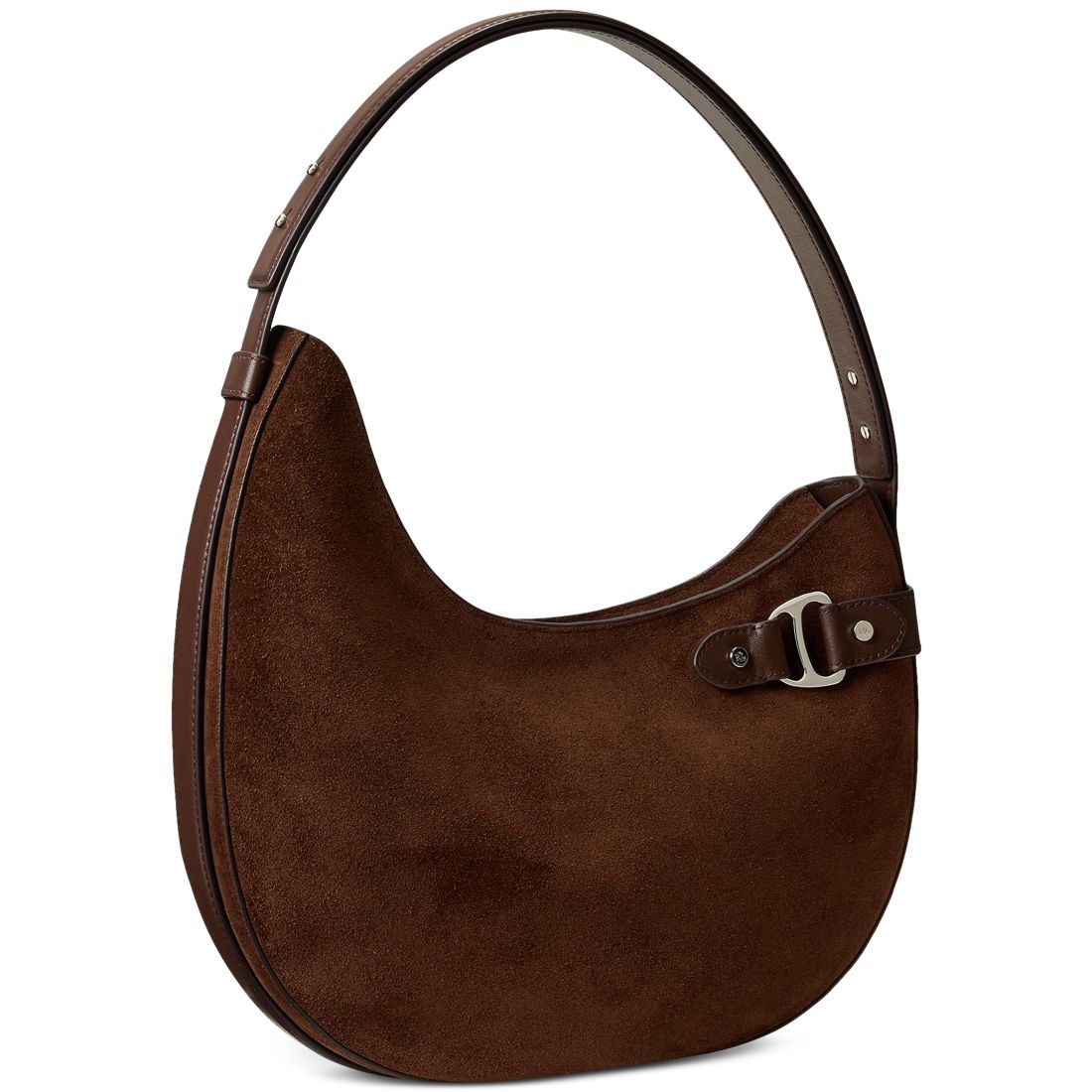 Lauren Ralph Lauren Tasha Medium Suede Shoulder Bag