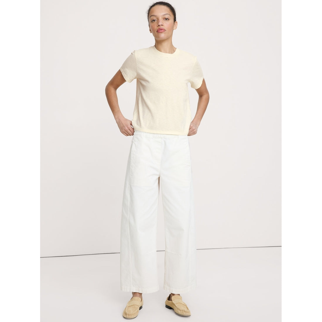 Women's Cotton Slub Crew-Neck T-Shirt