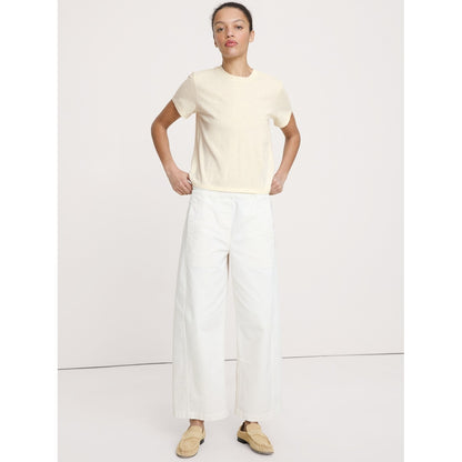 Women's Cotton Slub Crew-Neck T-Shirt