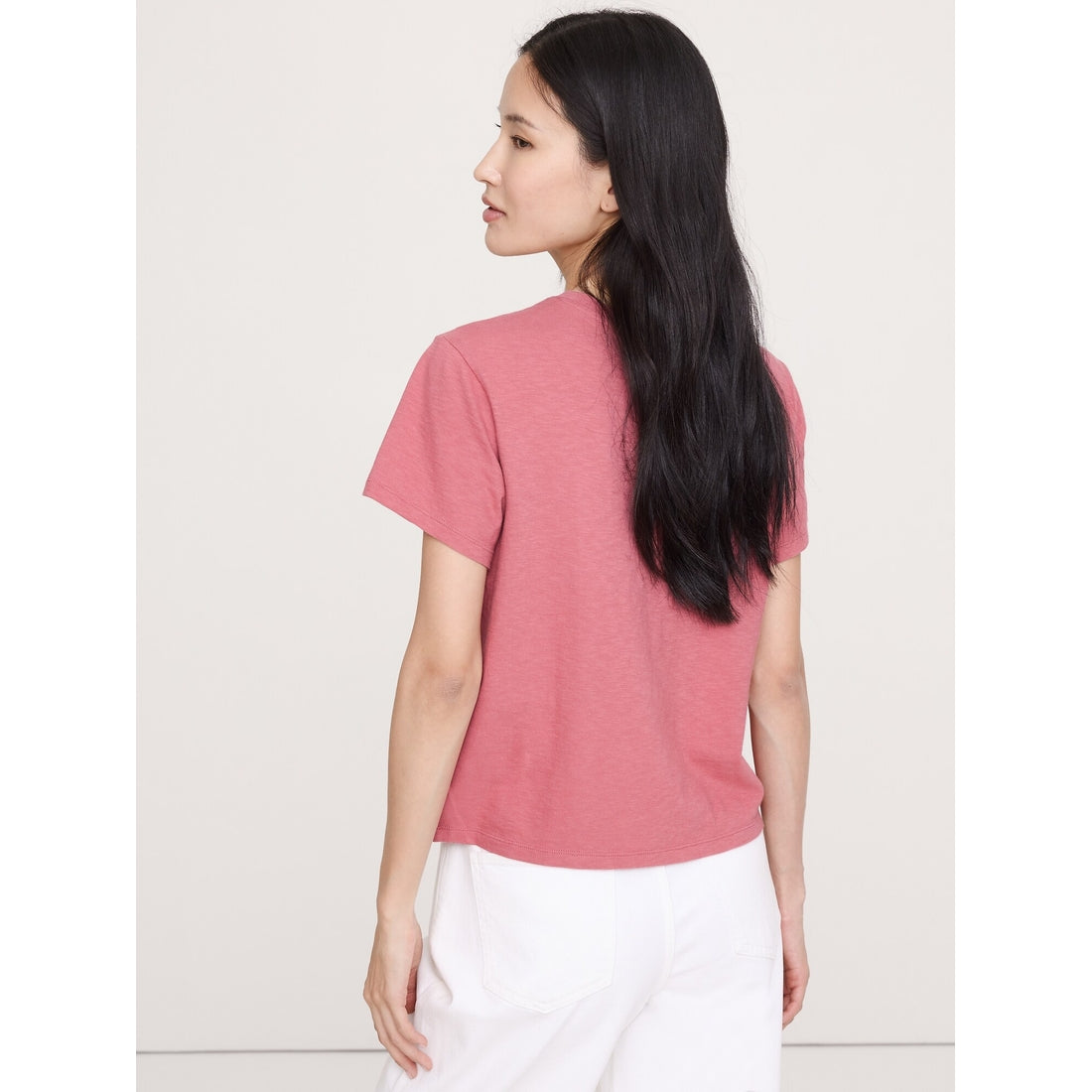 Women's Cotton Slub Crew-Neck T-Shirt