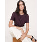 Women's Cotton Slub Crew-Neck T-Shirt