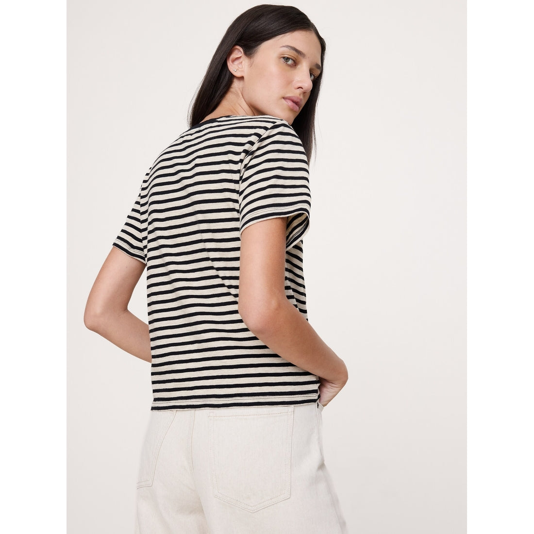Women's Cotton Slub Crew-Neck T-Shirt
