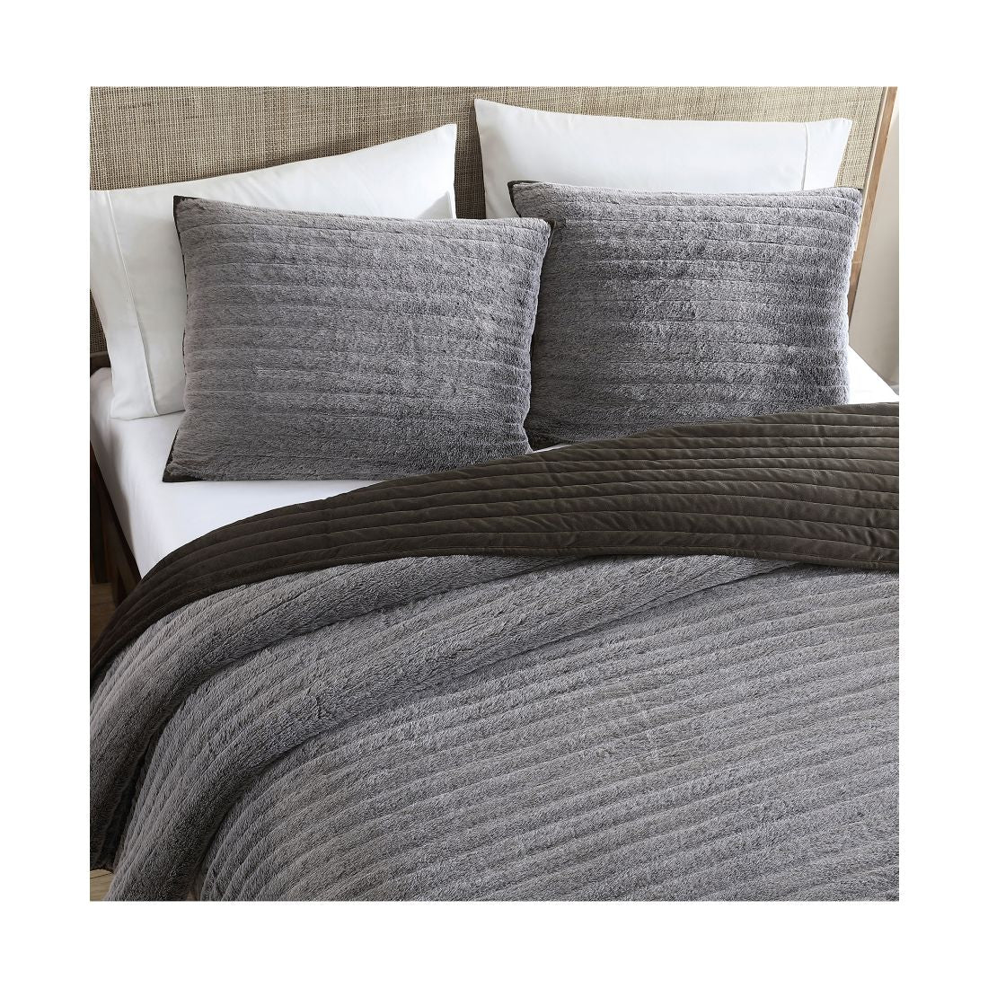 Ugg Polar Faux-Fur Reversible 3-Pc. Quilt Set, King