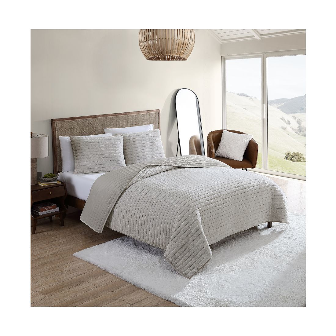 Ugg Polar Faux-Fur Reversible 3-Pc. Quilt Set, King