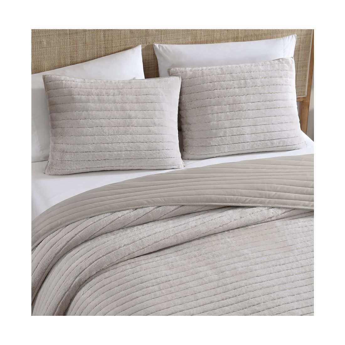 Ugg Polar Faux-Fur Reversible 3-Pc. Quilt Set, King