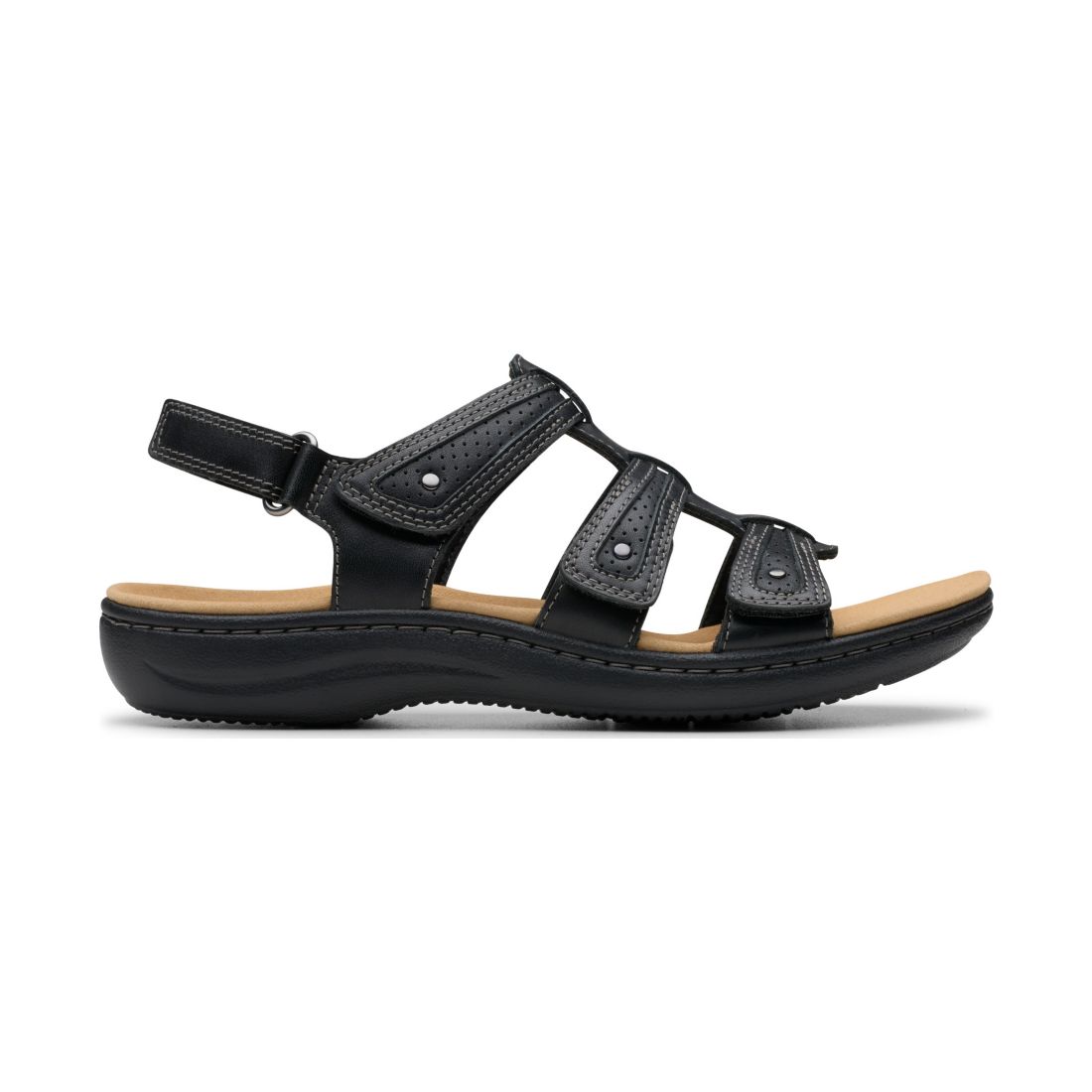 Clarks Women's Collection Laurieann Ivy Rip Tape Sandals