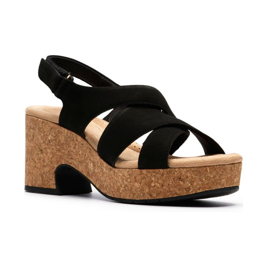 Clarks Women's Nerisa Grace Round Toe Wedge Sandals