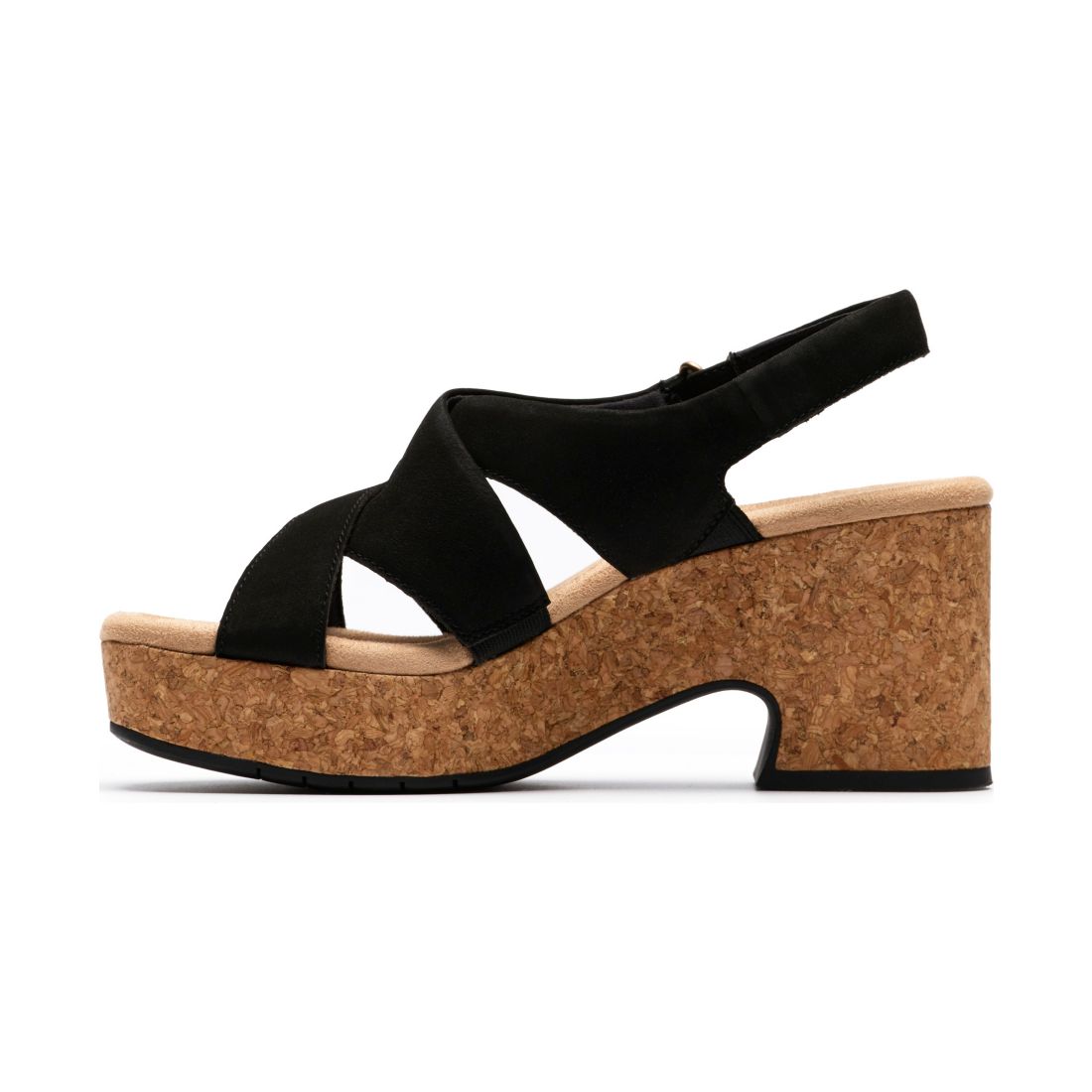 Clarks Women's Nerisa Grace Round Toe Wedge Sandals