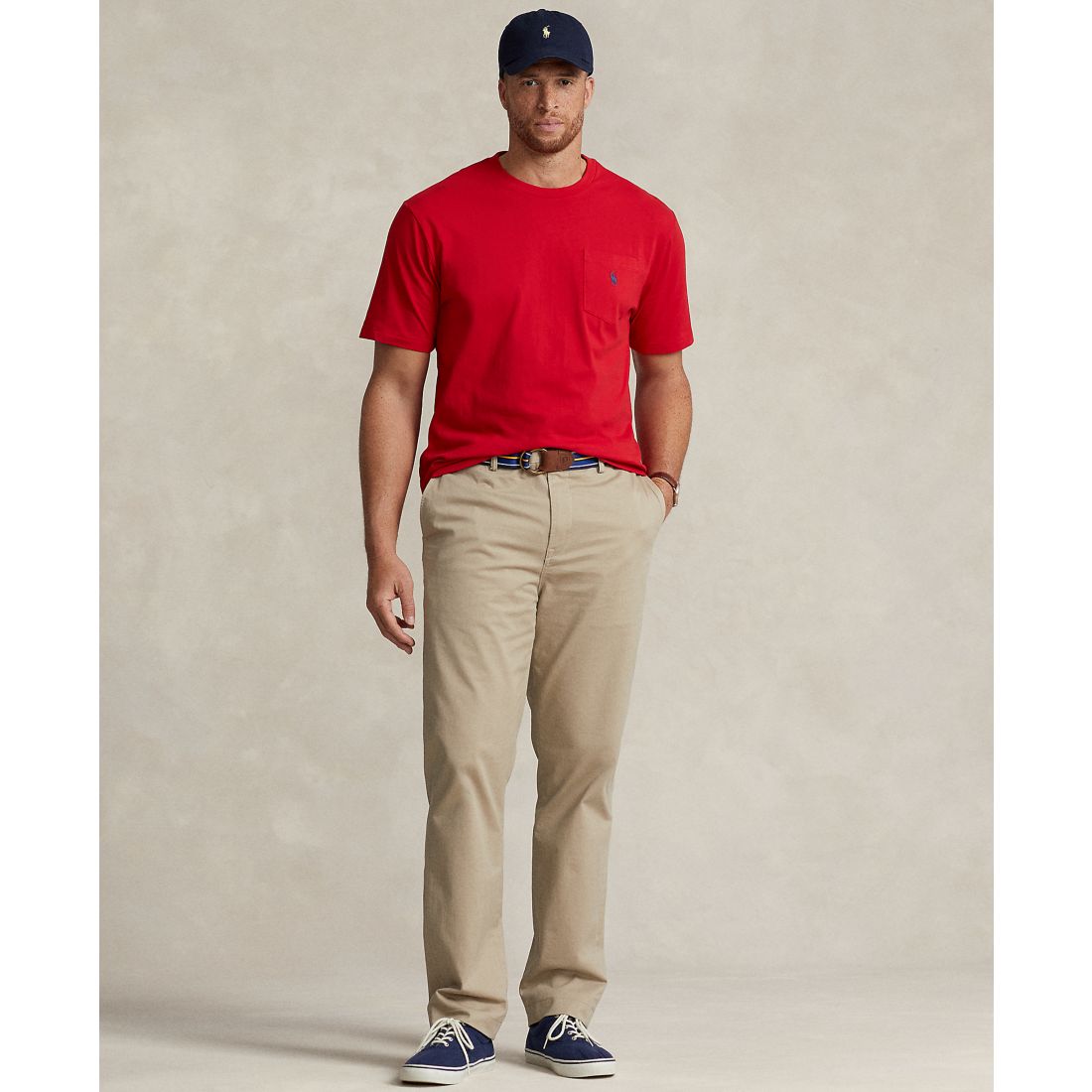 Polo Ralph Lauren Men's Big & Tall Crew-Neck Pocket T-Shirt