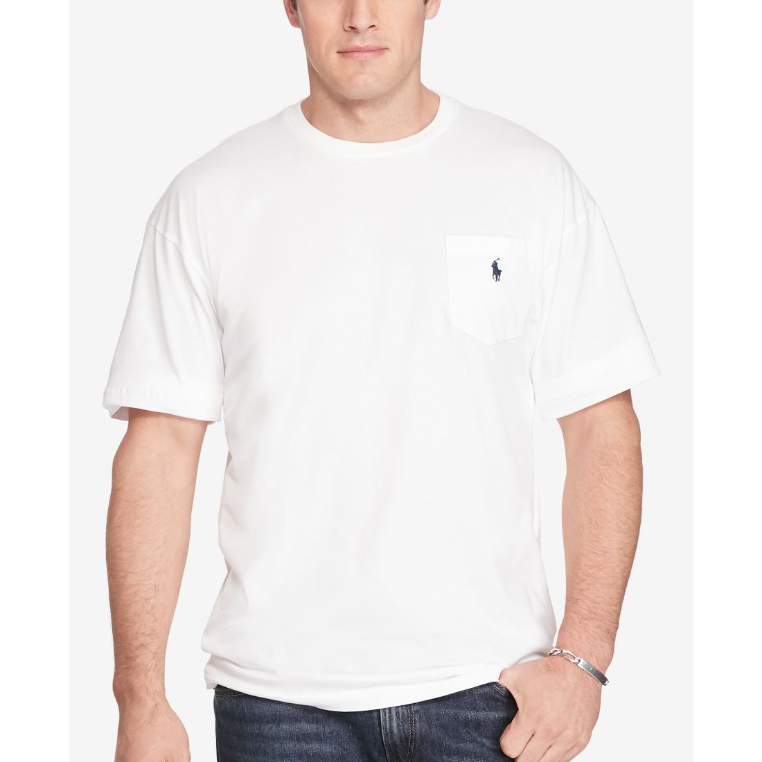 Polo Ralph Lauren Men's Big & Tall Crew-Neck Pocket T-Shirt