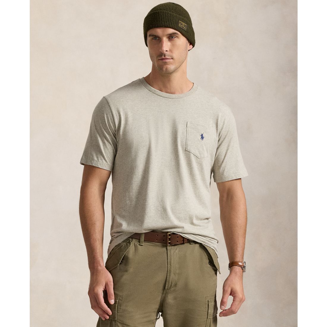 Polo Ralph Lauren Men's Big & Tall Crew-Neck Pocket T-Shirt