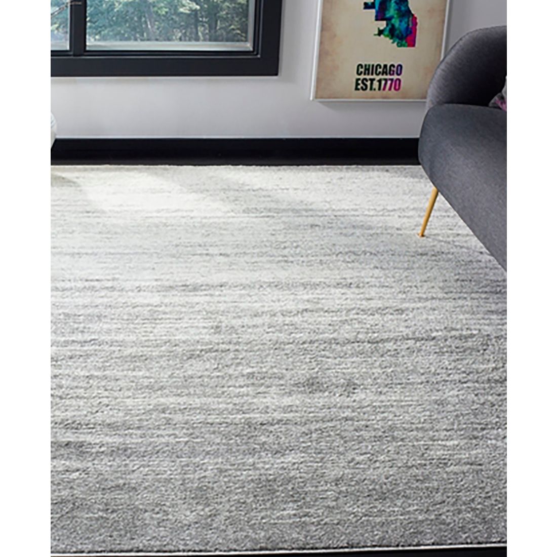 Safavieh Adirondack 113 Ivory and Silver 9' x 12' Area Rug - Ivory, Silver