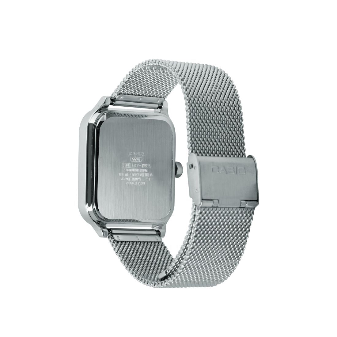 Casio Men's Silver-Tone Stainless Steel Watch, 34mm