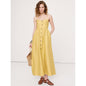Women's Linen Corset Button-Down Dress