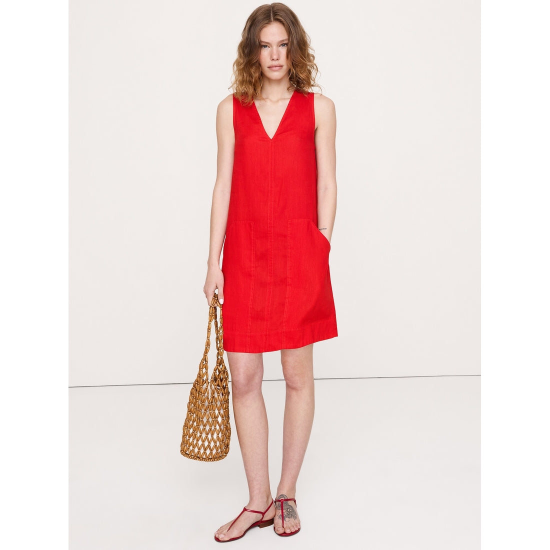 Women's Linen Shift Dress