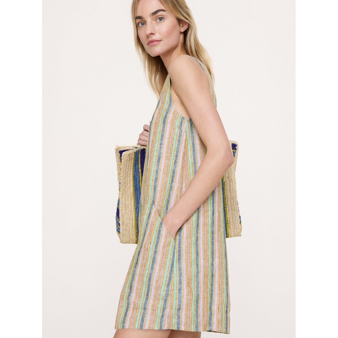 Women's Linen Shift Dress