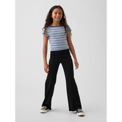 Girls' Foldover Flare Leggings