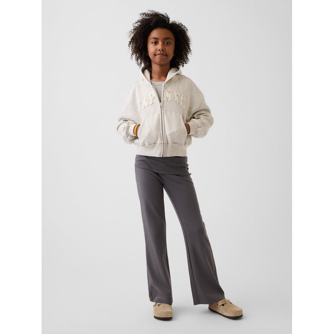 Girls' Foldover Flare Leggings