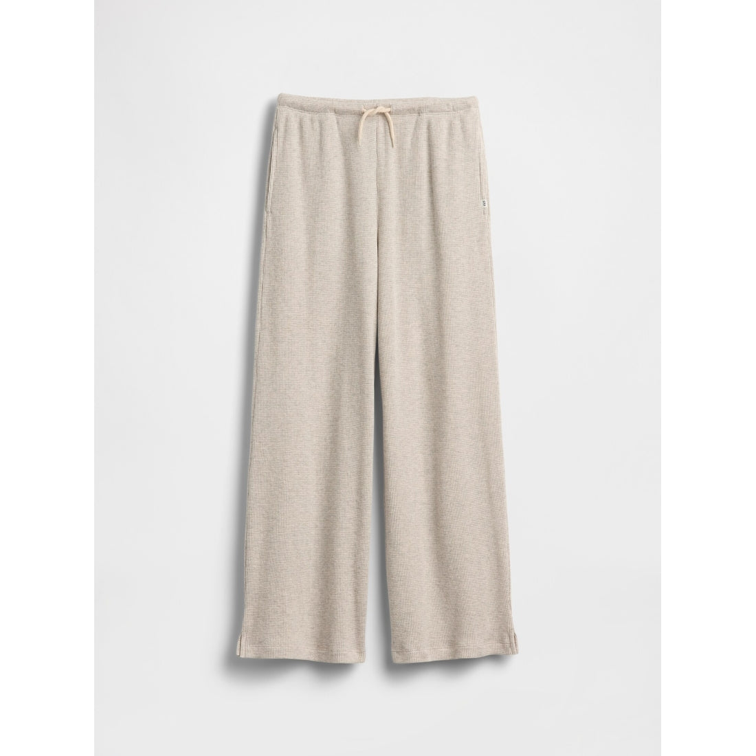 Girls' Waffle Relaxed Easy Wide-Leg Pants