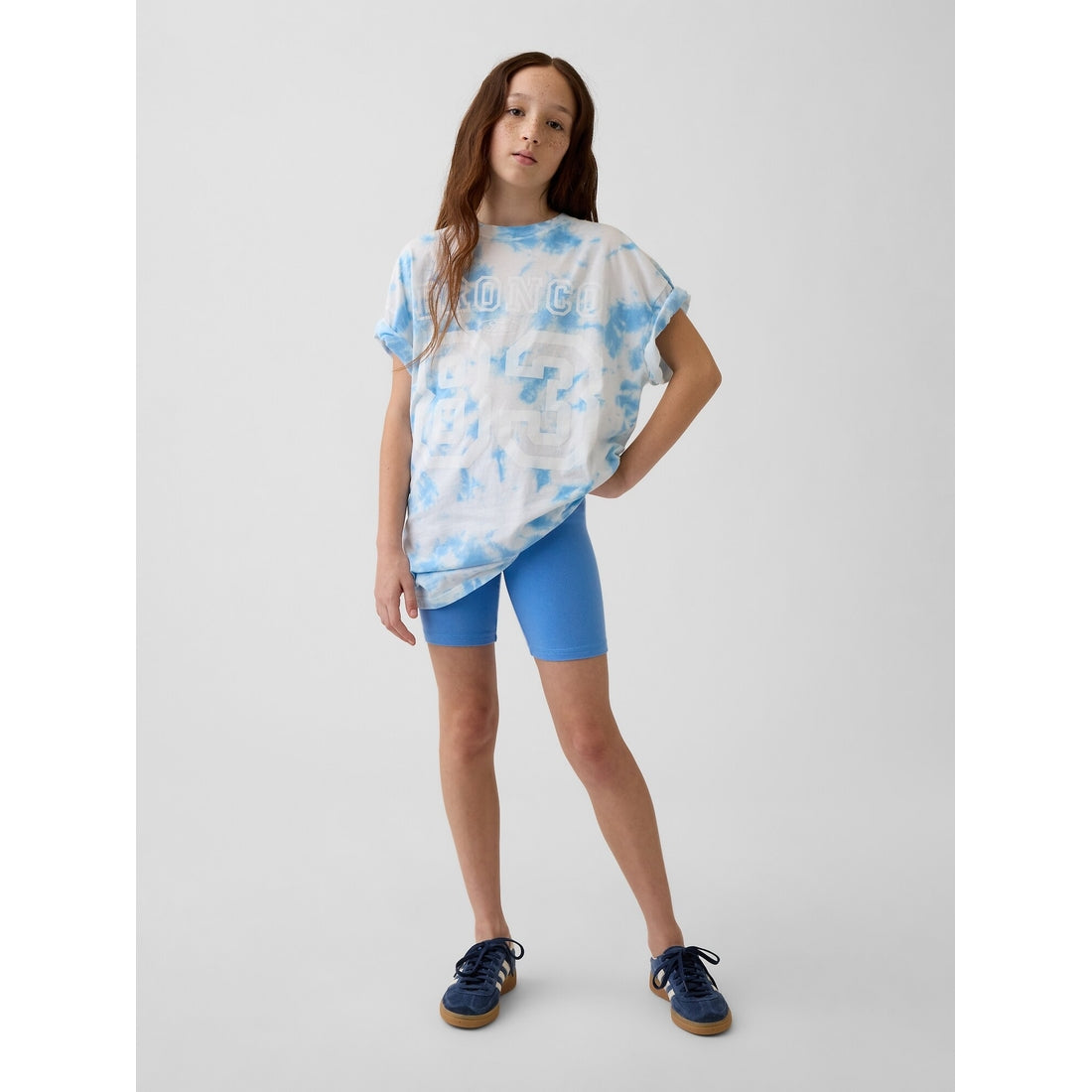 Girls' Foldover Bike Shorts