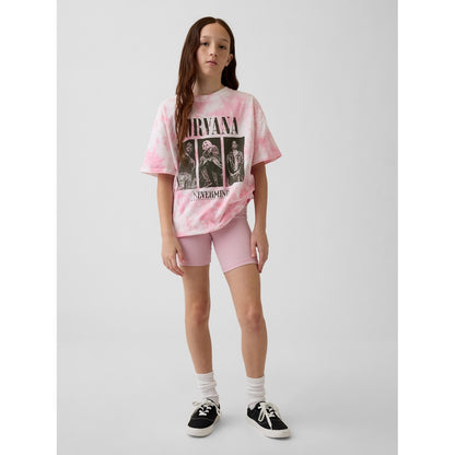 Girls' Foldover Bike Shorts