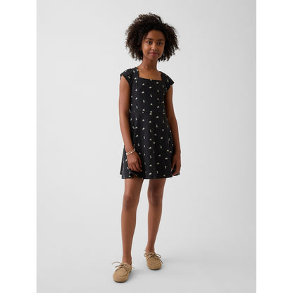Girls' Jersey Square-Neck Dress