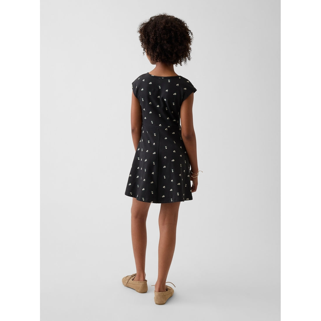 Girls' Jersey Square-Neck Dress