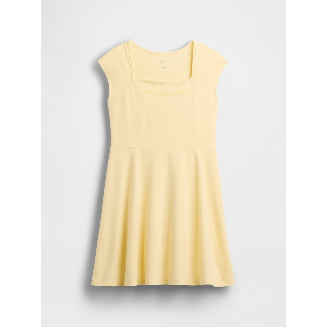 Girls' Jersey Square-Neck Dress