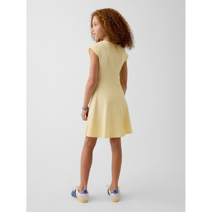 Girls' Jersey Square-Neck Dress