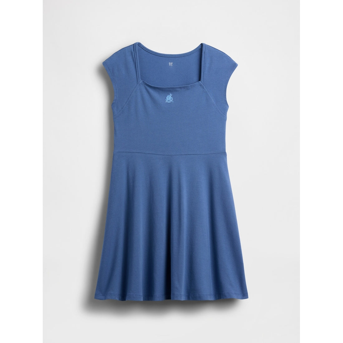 Girls' Jersey Square-Neck Dress