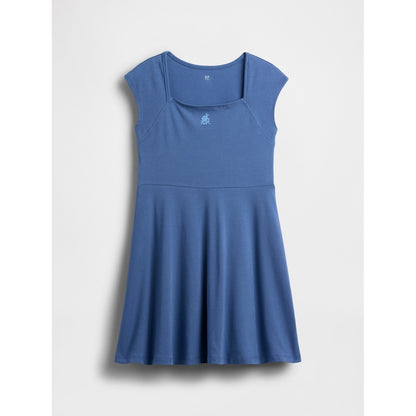 Girls' Jersey Square-Neck Dress