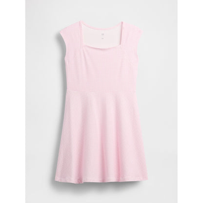 Girls' Jersey Square-Neck Dress