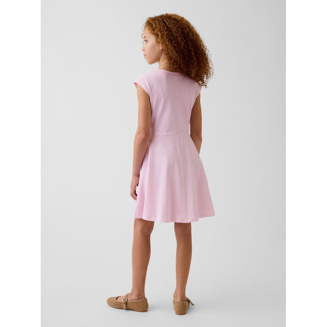 Girls' Jersey Square-Neck Dress