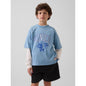 Boys' Mesh Oversized Graphic Jersey T-Shirt