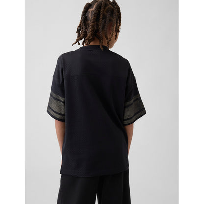 Boys' Mesh Oversized Graphic Jersey T-Shirt