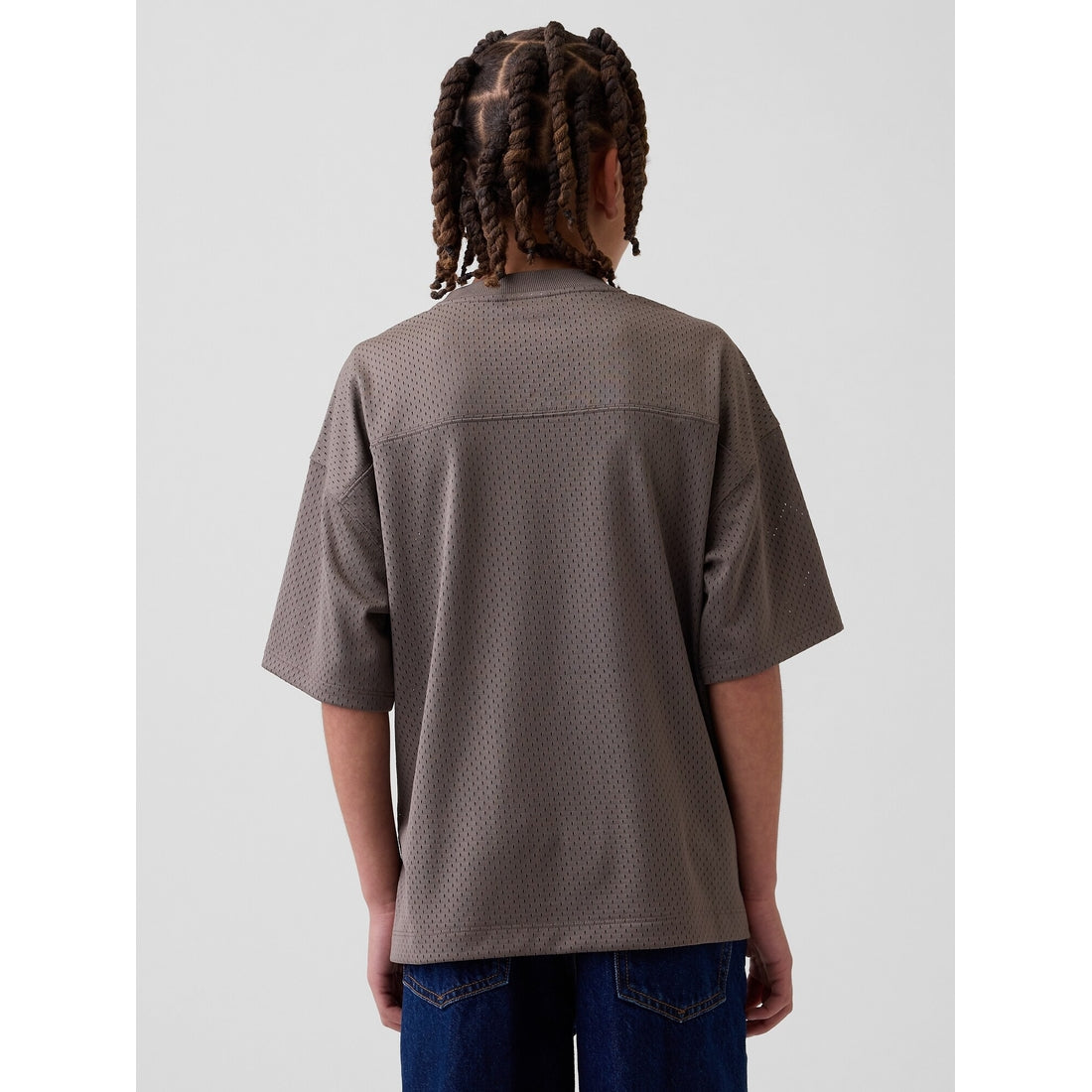 Boys' Mesh Oversized Graphic Jersey T-Shirt