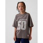 Boys' Mesh Oversized Graphic Jersey T-Shirt