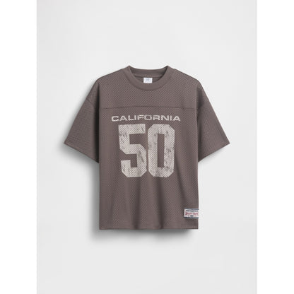 Boys' Mesh Oversized Graphic Jersey T-Shirt