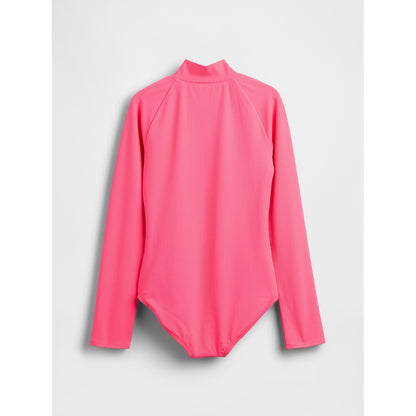 Girls' Rash Guard One-Piece Swimsuit