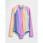 Girls' Rash Guard One-Piece Swimsuit