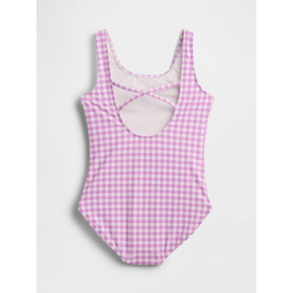 Girls' Cross-Back One-Piece Swimsuit